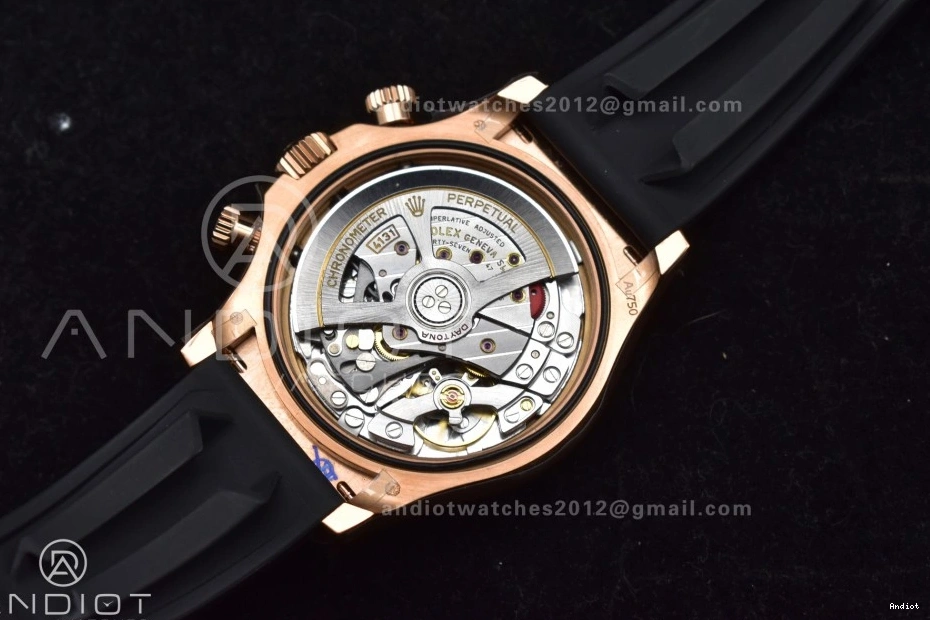 Oysterflex 126515 Strap RG on Edition (Weighted) QF Best Dial SH4131 Black V6 Daytona 1:1 0224